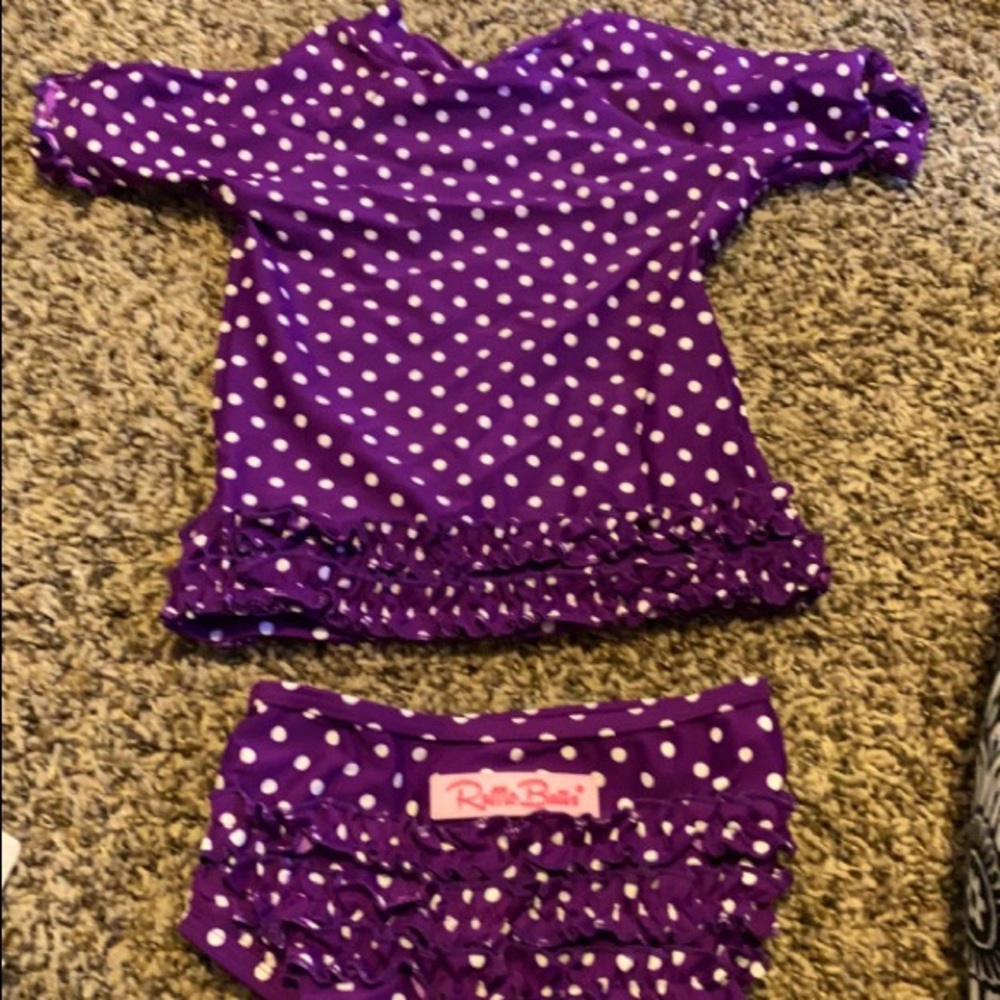 NWT darling ruffle butts two piece swim!